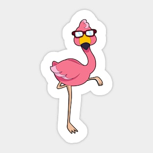 Flamingo with Sunglasses Sticker